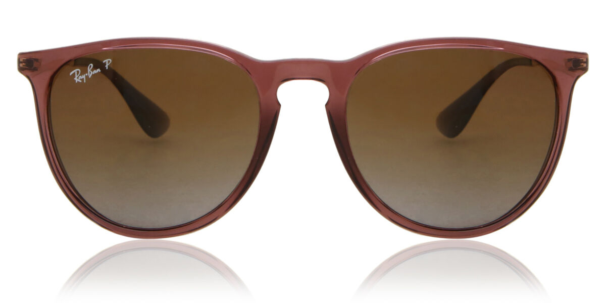 Ray-Ban RB4171 Erika Polarized 6593T5 Oval Transparent Dark Brown