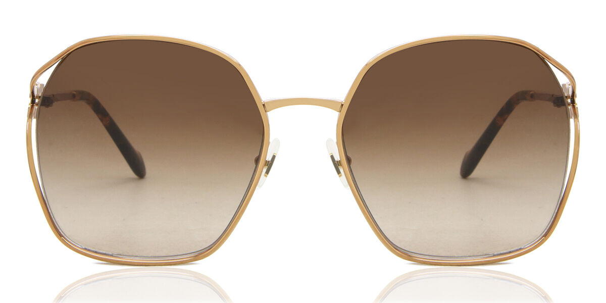 Miu Miu MU52WS 7OE6S1 Square Brown Sunglasses | SmartBuyGlasses US