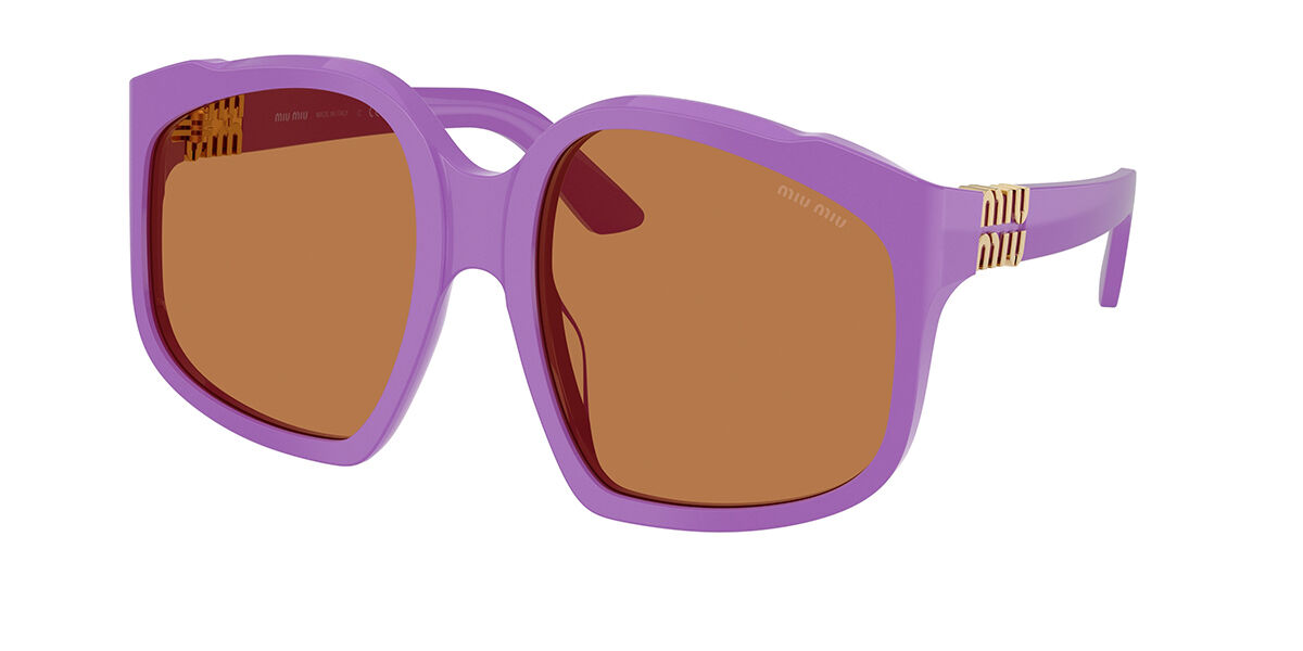 Miu Miu MUA07S 25D90Q Geometric Purple Sunglasses | SmartBuyGlasses US