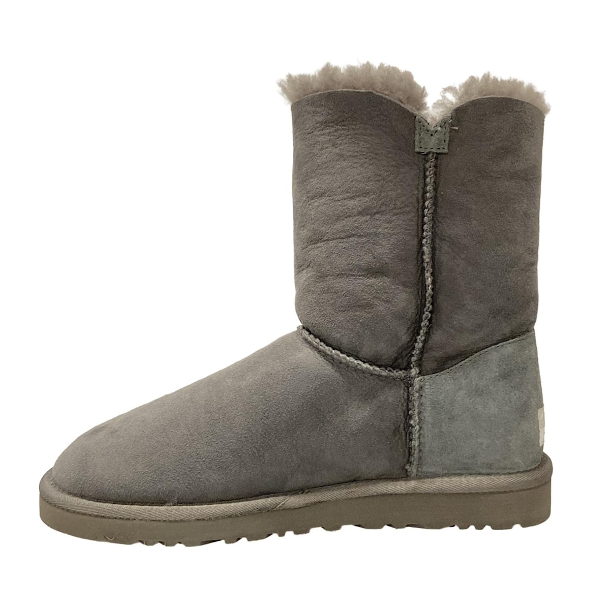 UGG(アグ) ショートブーツ W8 - グレー ムートン（19171290）中古