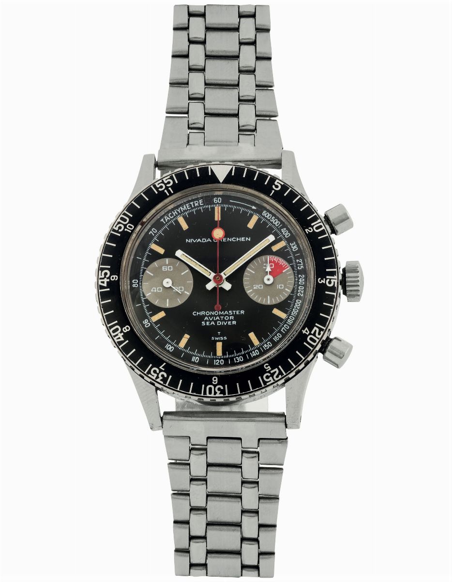 NIVADA, Grenchen, Chronomaster, Valjoux 23 Lollipop, Ref. 85004