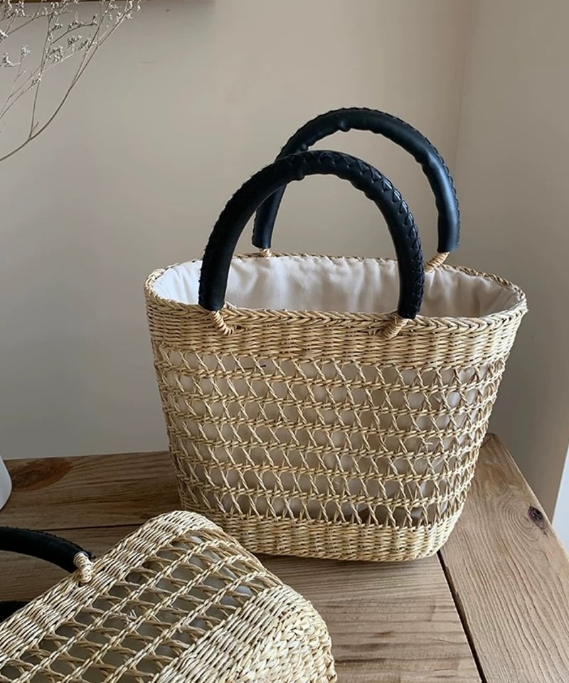 予約販売】レザーハンドルかごバッグ | KISHIKA