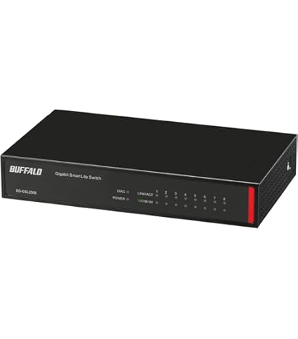 Amazon | BUFFALO レイヤー2 Giga スマートスイッチ 8ポート BS-GS2008