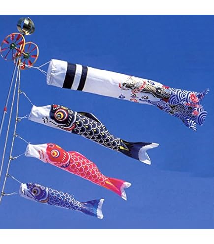 Amazon.co.jp: 【庭園用鯉のぼり】8mナイロンSky鯉のぼり8点セット