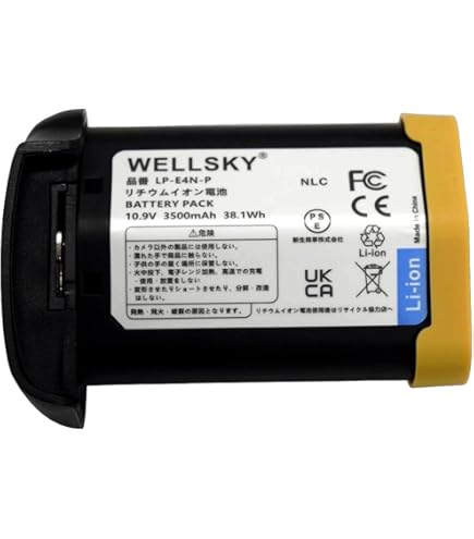 Amazon | NinoLite LP-E4 / LP-E4N 互換 バッテリー キャノン EOS-1Ds