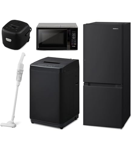 Amazon | アイリスオーヤマ 家電3点セット 冷蔵庫 162L 洗濯機 7kg
