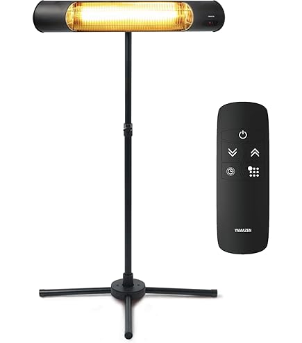 Amazon | ハロゲンヒーター 吊り下げ式パティオヒーター 赤外線 自立型