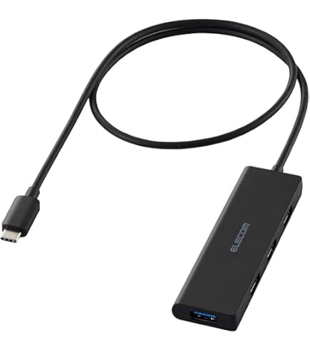 Amazon.co.jp: エレコム USB3.1(Gen1)HUB Type-C Aメス4ポート バス