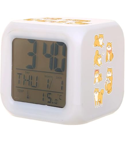 Amazon.co.jp: 目覚まし時計 LEDカラフル B'Z ロゴ 目覚ましライト