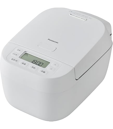 Amazon | パナソニック 5.5合 炊飯器 マイコン式 ホワイト SR-MB101-W