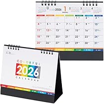 Amazon | ムトウユニパック MU-104 COLORFUL 2026年 卓上カレンダー