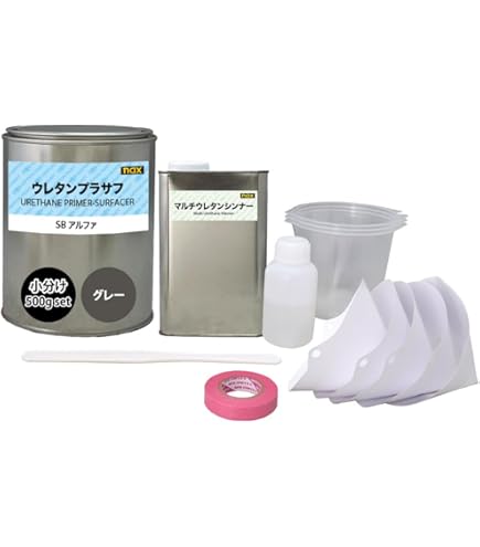 Amazon | naxウレタンプラサフ プロV1 グレー 2kgセット/日本ペイント