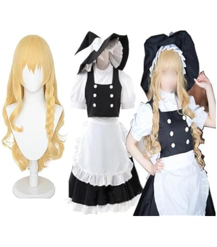 Amazon.co.jp: 霧雨魔理沙風 コスプレ衣装/(ウィッグ 靴別売り