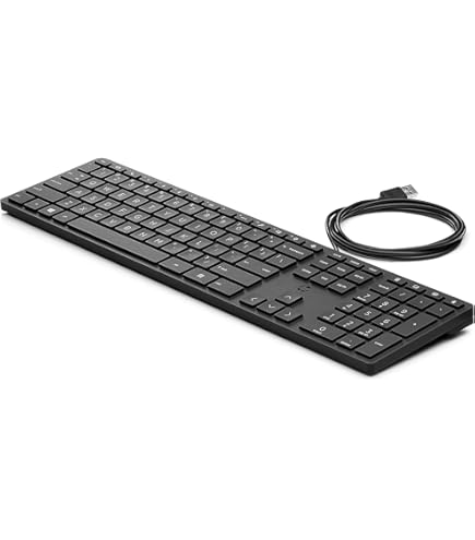 Amazon | HP 有線 USB 薄型 320K 日本語配列 JPキーボード | HP