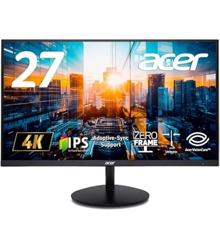 Amazon.co.jp: Acer モニター ディスプレイ RT280Kbmjdpx 28インチ/4K