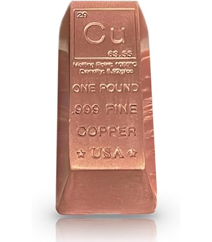 Amazon | 銅の延べ棒 1ポンド インゴット ペーパーウェイト 純度999
