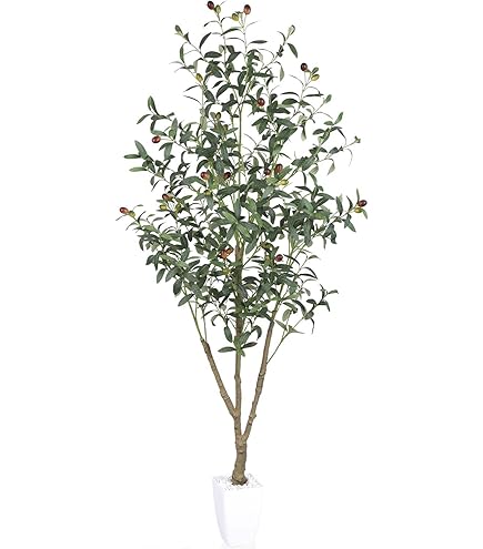 Amazon｜光触媒 人工観葉植物 光の楽園 オリーブ1.3m 618A250｜人工