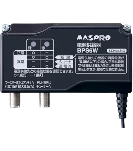 Amazon | マスプロ電工 4K8K衛星放送対応 BS・CSブースター 増幅部のみ