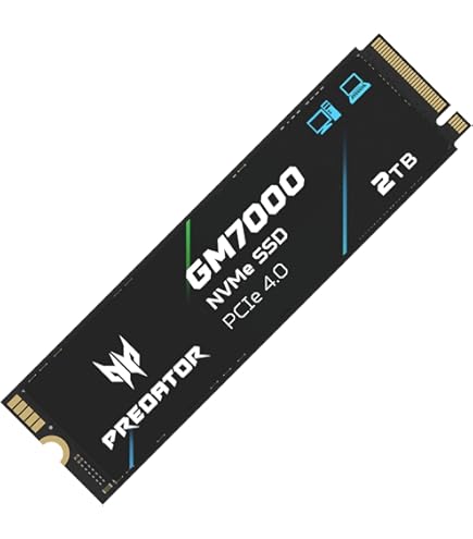 acer Predator GM6 2TB M.2 NVMe SSD PCIe 4.0 - Read Speed up to