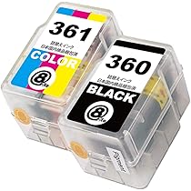 Amazon.co.jp: BC-360 XL(BK/顔料ブラック) + BC-361 XL(CL/カラー