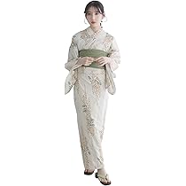 Amazon | [KYOETSU] [キョウエツ] 浴衣セット 変わり織 生成り 二部式