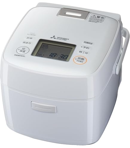 Amazon | 三菱電機 IH炊飯器 一人暮らし 日本製 3.5合 備長炭炭炊釜 NJ