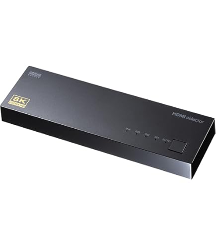 Amazon.co.jp: サンワサプライ 4入力1出力HDMI画面分割切替器 4K/60Hz