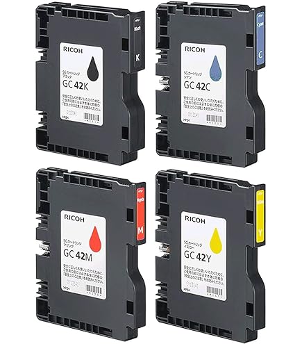 Amazon.co.jp: RICOH 純正 インク SGカートリッジ GC43 4色セット