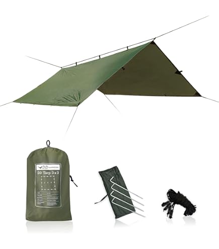 Amazon | DD Hammocks DD タープ 3×3 (コヨーテブラウン) | SPRING