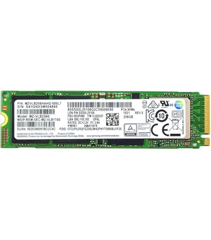 Amazon | Samsung SSD 256GB PM981a M.2 2280 PCIe Gen3 x4 NVMe