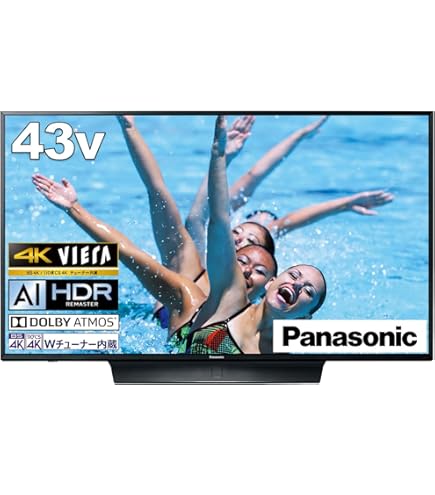 Amazon | パナソニック 液晶 テレビ 43V型 ビエラ TH-43FX750 4K IPS