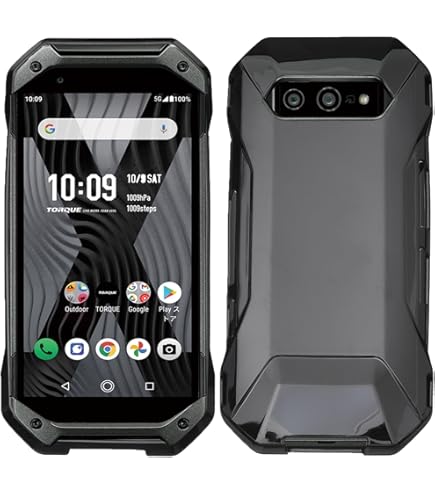 Amazon.co.jp: 【au純正】背面カバー レッド KYG01TRA 京セラ TORQUE