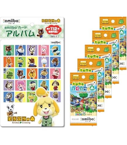 Amazon | どうぶつの森amiiboカード 第5弾 (5パック)+ amiiboカード