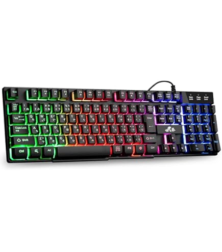 Amazon | LexonTech x ZIYOU LANG K61ゲーミングキーボードLEDバック