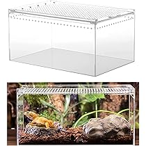 Amazon | Briskyjp レプタイルボックス 一体水漏れ防止 爬虫類 飼育