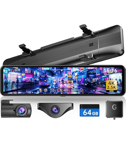 Amazon.co.jp: Changer ドライブレコーダー ミラー型 分離 【4K+2.5