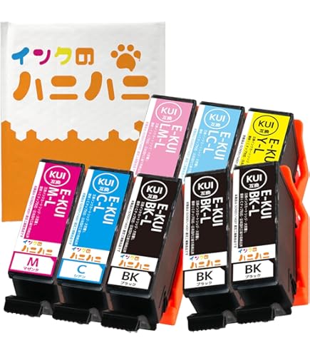 Amazon.co.jp: EPSON エプソン KUI-6CL (BK/C/M/Y/LC/LM)-L クマノミ