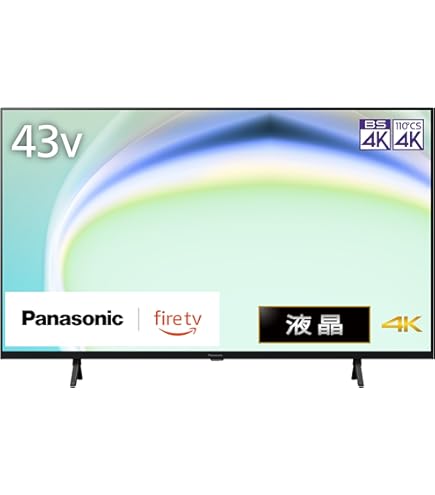 Amazon | パナソニック 43V型 液晶テレビ ビエラ TH-43FX600 4K 2018年
