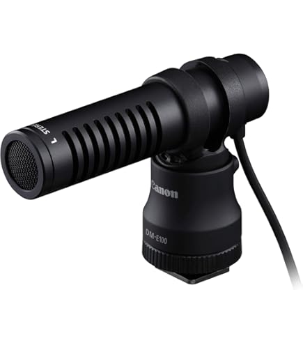 Amazon | Canon 指向性ステレオマイクロホン DM-100 | 外付けマイク 通販