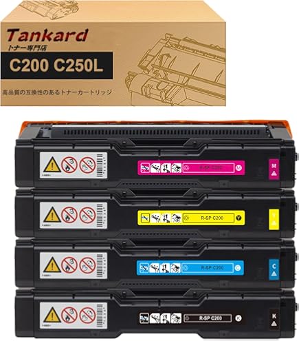 Amazon | 【純正品 4色セット】 リコー トナーカートリッジ P C201 BK