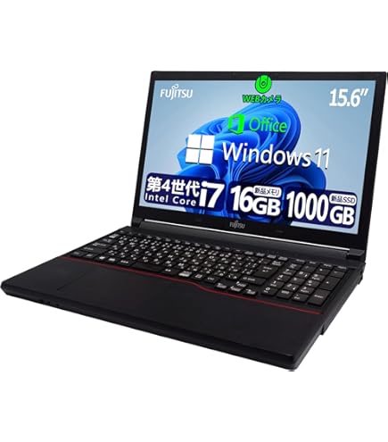 Y894 Fujitsuノートパソコンi7高速SSDサクサクWindows11 Y894 Fujitsu