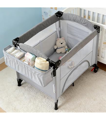 Amazon.co.jp: プレイヤード ベビーサークル ベビーベッド 折りたたみ