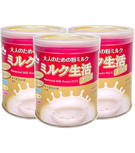 Amazon.co.jp: 森永乳業 大人のための粉ミルク ミルク生活 300g × 3缶