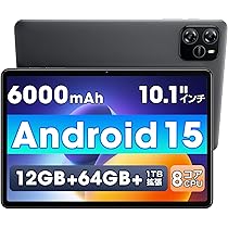 Amazon.co.jp: タブレット 10インチ 【Android 15 AI最適化OS フイルム