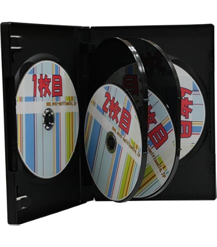 Amazon.co.jp: Digio2 DVDケース 5枚収納 x 3セット ブラック DVD-A007