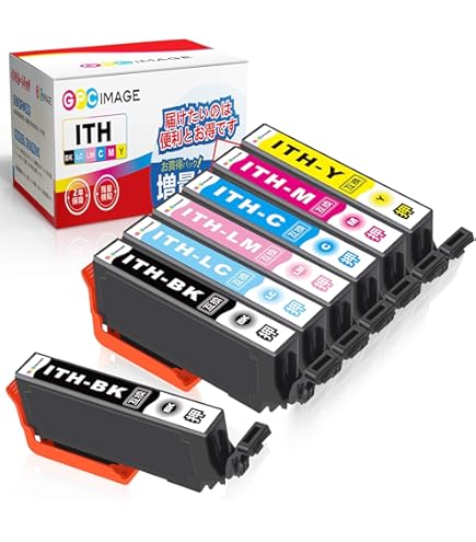 Amazon.co.jp: Epson用 エプソン ITH-6CL インクカートリッジ イチョウ