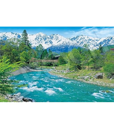 Amazon | 長岡卓 上高地 河童橋 1000ピース ジグソーパズル 絵画 風景