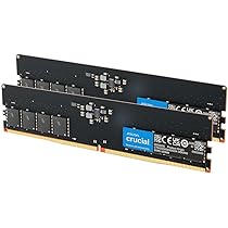 Crucial 32GB DDR5 RAM Kit (2x16GB), 5600MHz (or 5200MHz) Desktop