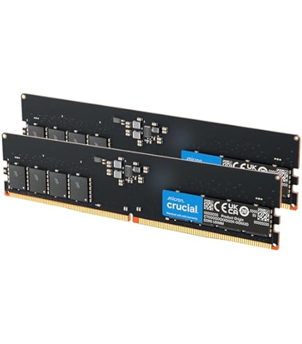 Crucial 32GB DDR4 RAM Kit (2x16GB), 3200MHz (PC4-25600) CL22