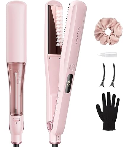 Amazon.com : Wavytalk Pro Steam Hair Straightener Brush, Steamline